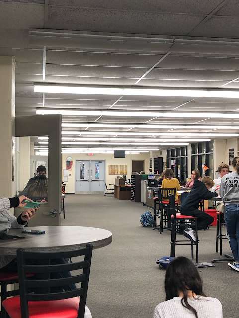 The library may be getting more crowded as more and more students arent allowed to escape. 